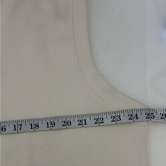 IZOD Cream 100% Cotton V-Neck Sweater Vest Size Xl - Picture 5 of 7